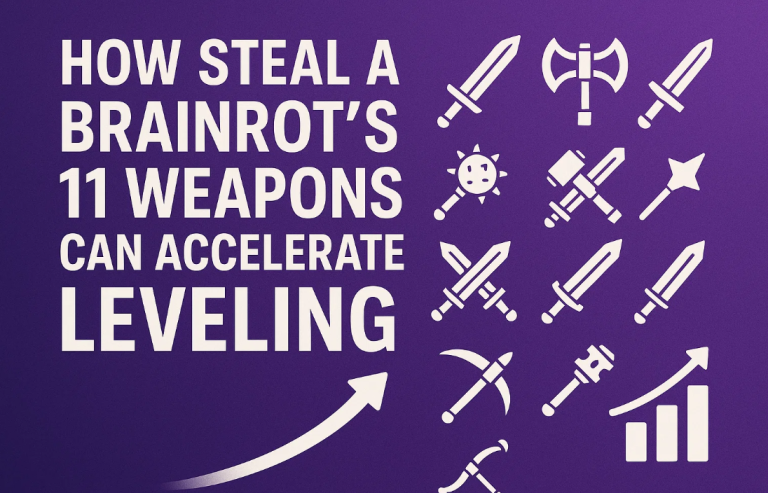 How Steal a Brainrot’s 11 Weapons Can Accelerate Leveling