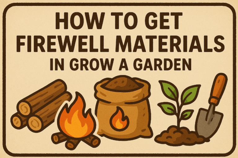 How to Get Firewell Materials in Grow a Garden