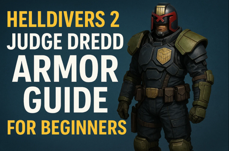Helldivers 2 Judge Dredd Armor Guide for Beginners