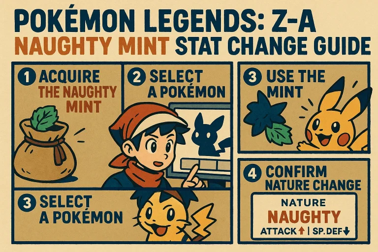 Pokemon Legends: Z-A Naughty Mint Stat Change Guide
